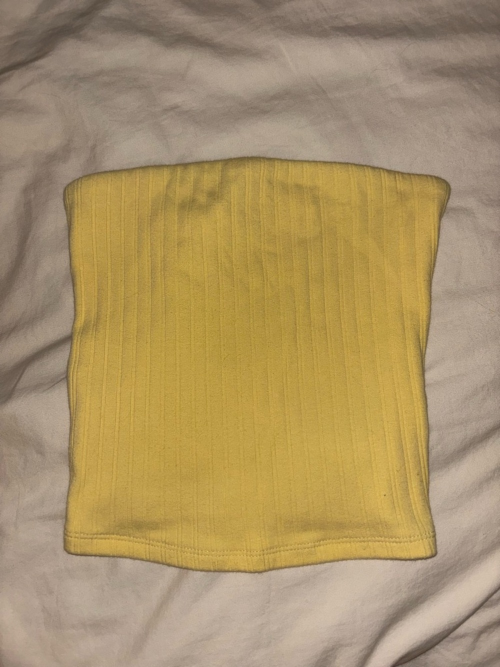 American Eagle Yellow Ribbed Tube Top